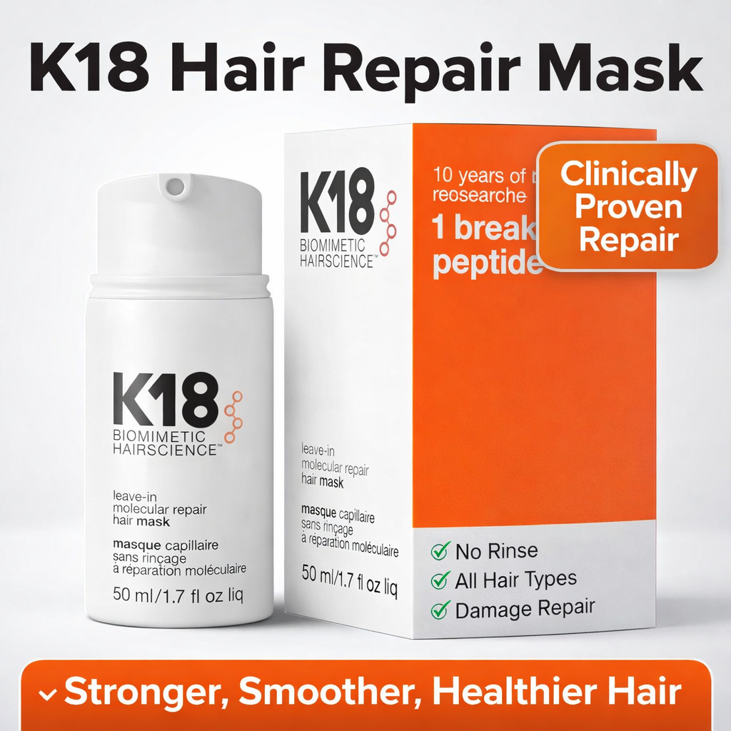 K18 Leave-In Molecular Hair Repair Mask – Damage Repair Treatment for Stronger, Smoother Hair (50ml)