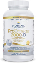 Nordic Naturals ProOmega 2000-D, Lemon Flavor - 90 Soft Gels - 2150 mg Omega-3 + 1000 IU D3