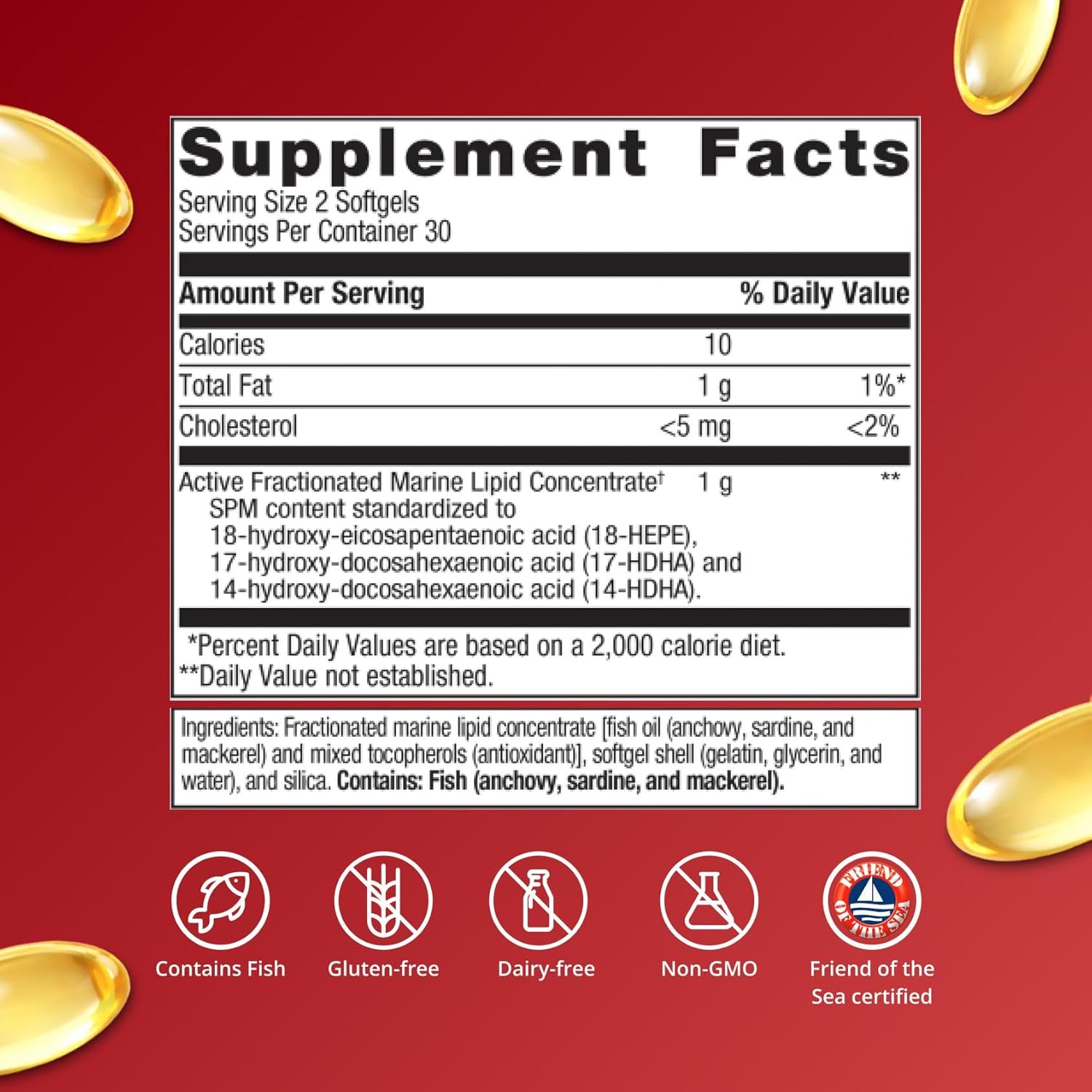 Metagenics SPM Active - Specialized Pro-Resolving Mediators from Marine Oils - Supports
