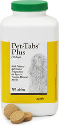Pet Tabs Plus for Dogs 180ct Chewable tablets Vitamin Mineral Supplement