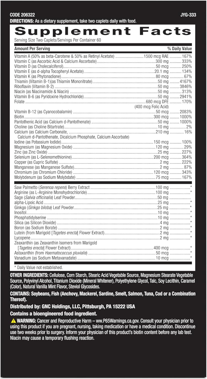GNC Mega Men Sport Multivitamin - 180 Count