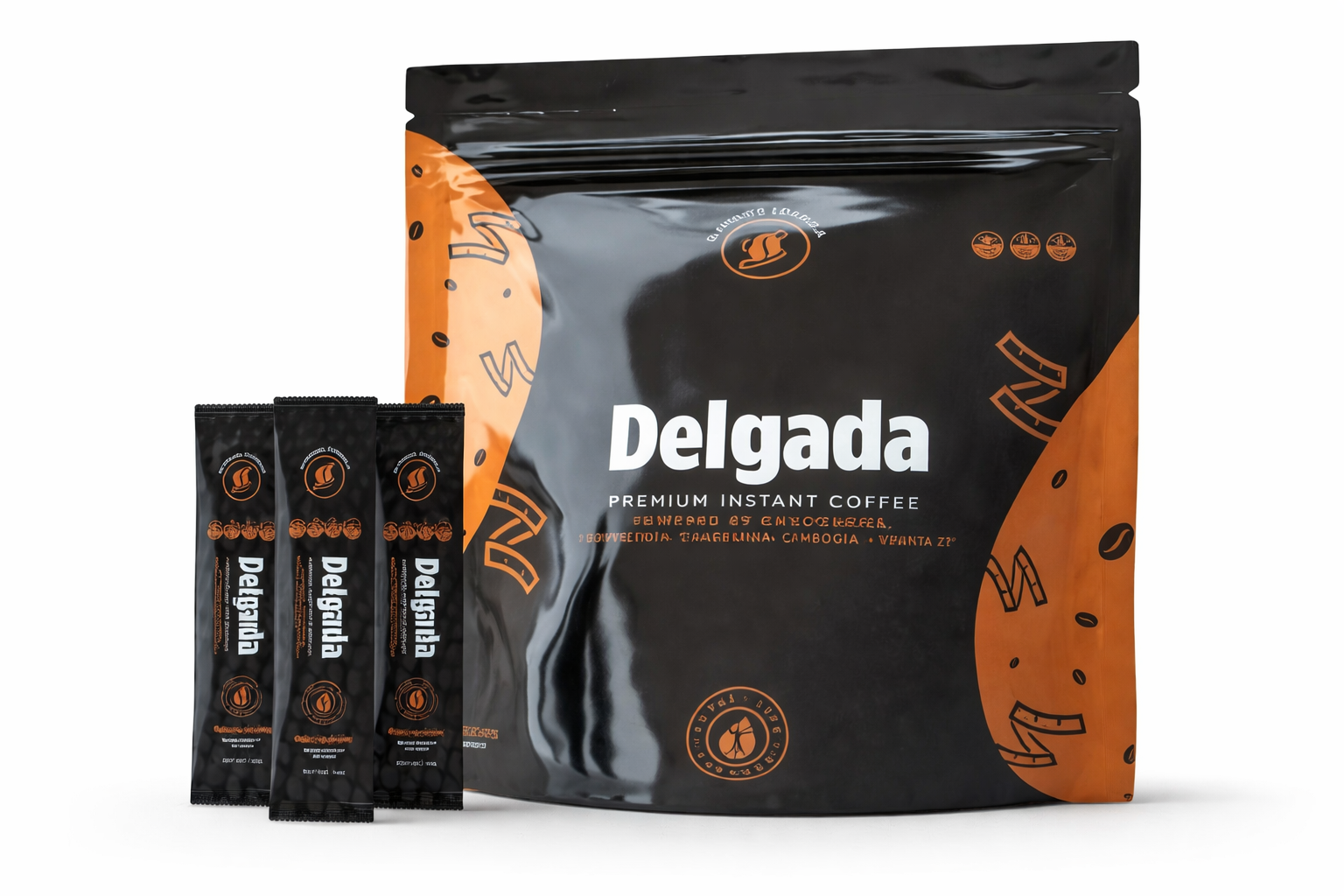 Coffee Delgada Premium Instant Coffee with Ganoderma Lucidum Mushroom