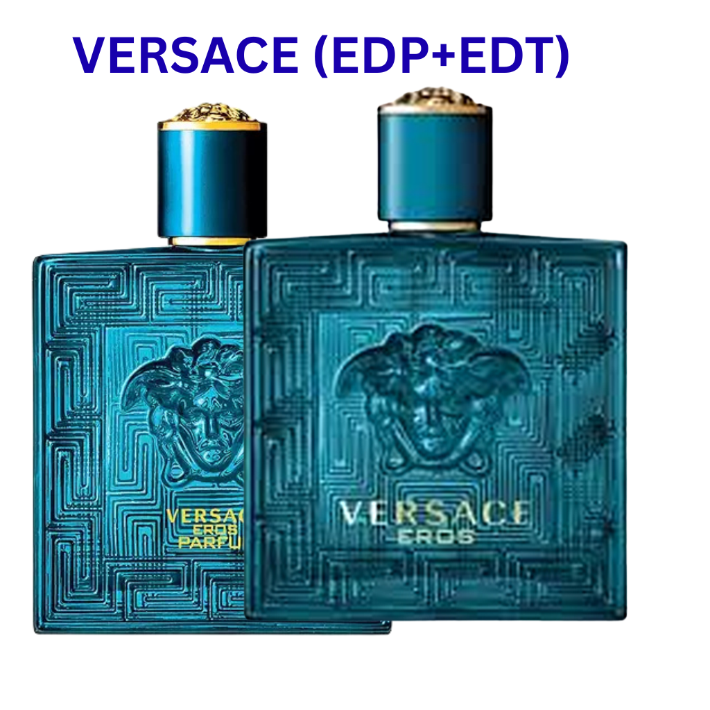 2 packs versace eros edp and edt