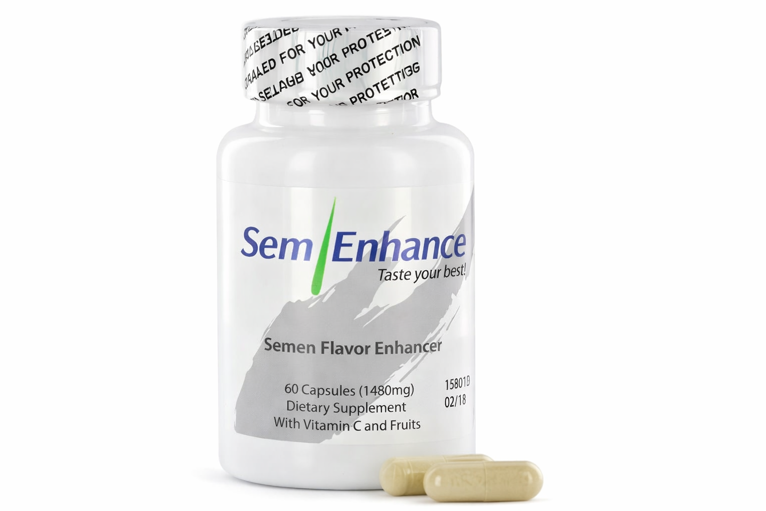SemEnhance Taste Your Best Semen Flavor Pills - 60 Capsules Flavor Boost Volume