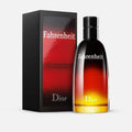 Dior Fahrenheit perfume bottle and packaging on a white background