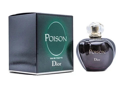 Dior Poison Eau de Toilette packaging and bottle on a white background