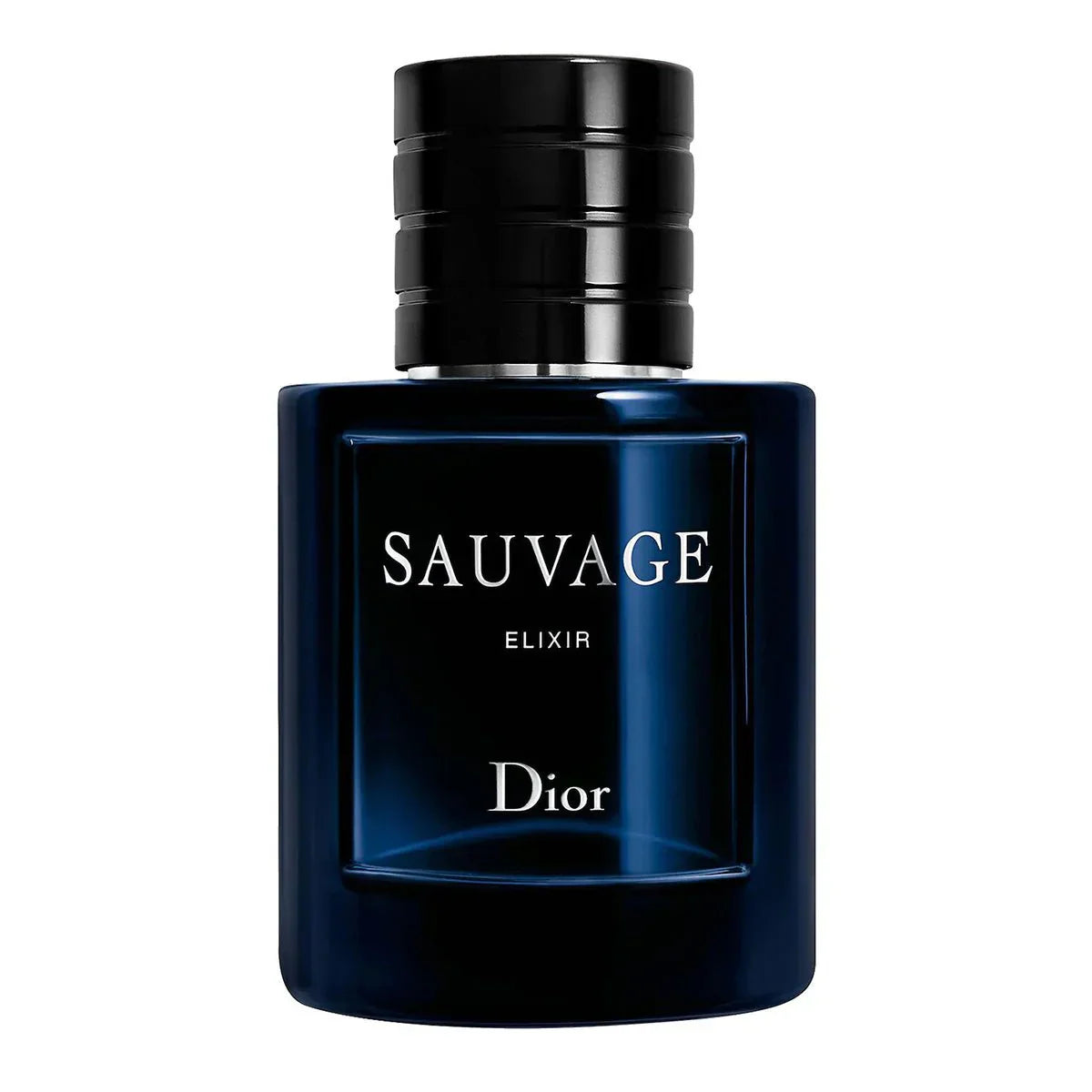 Dior Sauvage Elixir perfume bottle on a white background