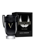 Paco Rabanne Invictus Victory perfume bottle and packaging on a white background