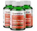 INFINITE AGE 1250mg Sea Moss Advanced Superfood, High-Potency, Vegan 3 Pack US
