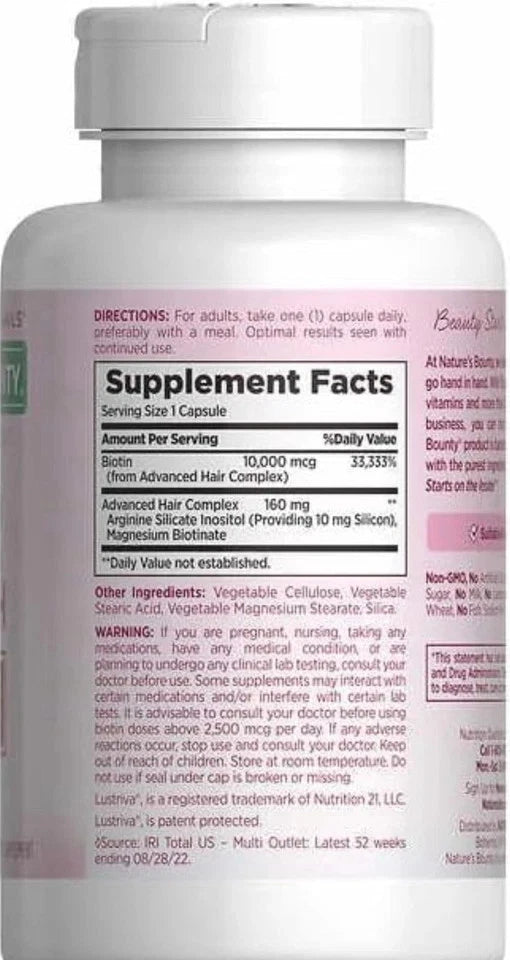 Nature's Bounty Hair Growth Supplement - 90 Caps