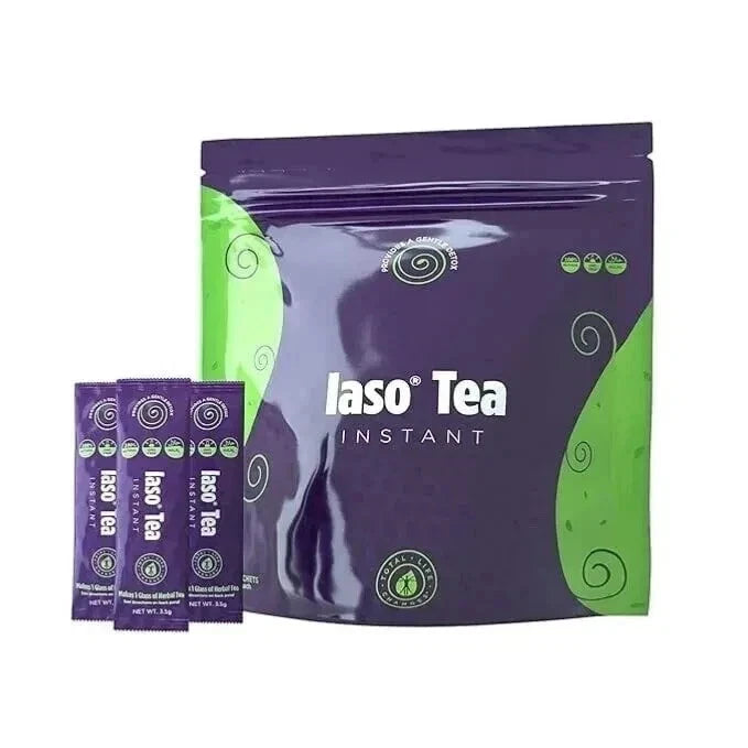 TLC IASO NATURAL DETOX INSTANT HERBAL TEA - 25 SACHETS.