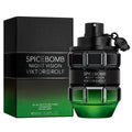Viktor & Rolf Spicebomb Night Vision perfume bottle and packaging on a white background