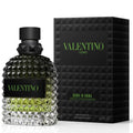 Valentino Uomo perfume bottle and packaging on a white background